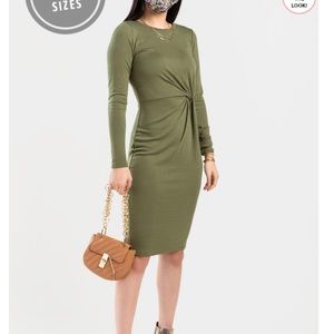 Francesca’s Olive Green Harper Heritage Dress